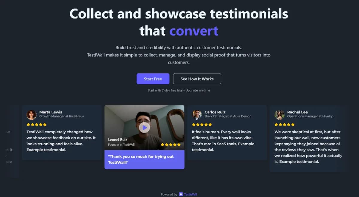 I built TestiWall in 25 days (300+ hours of work) — here’s what I learned