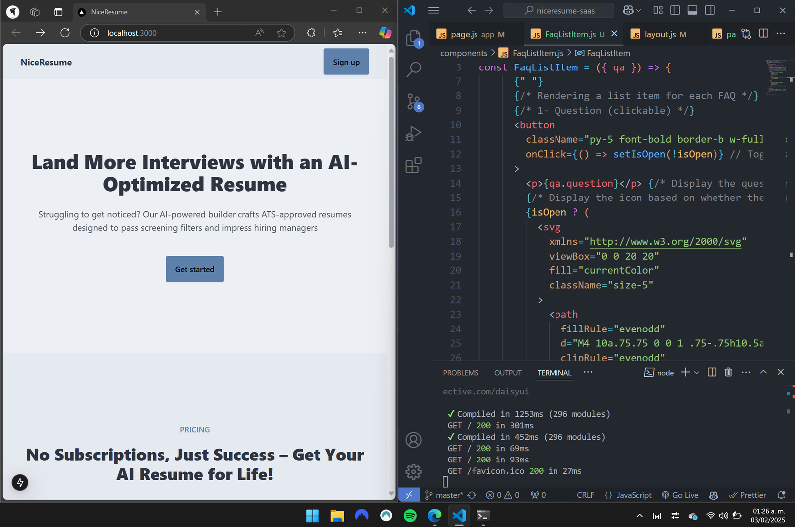 Mi nueva startup de creación de resumes con IA
